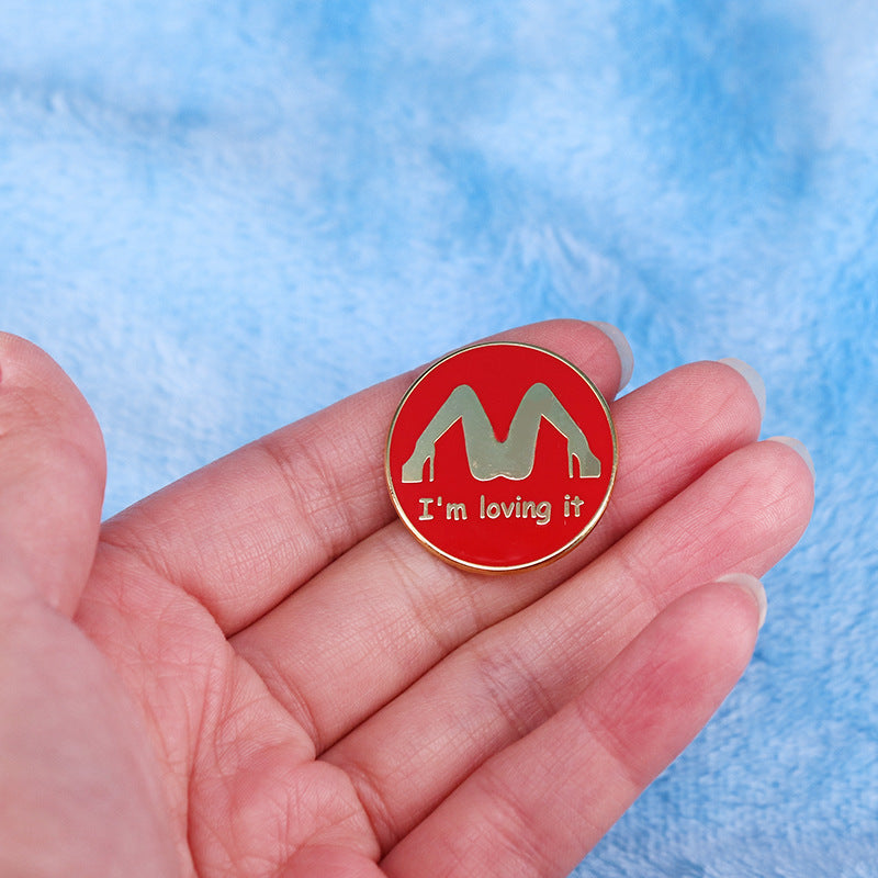 I Love It Funny Prank Brooch