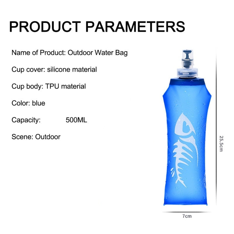 Sports soft water bottle