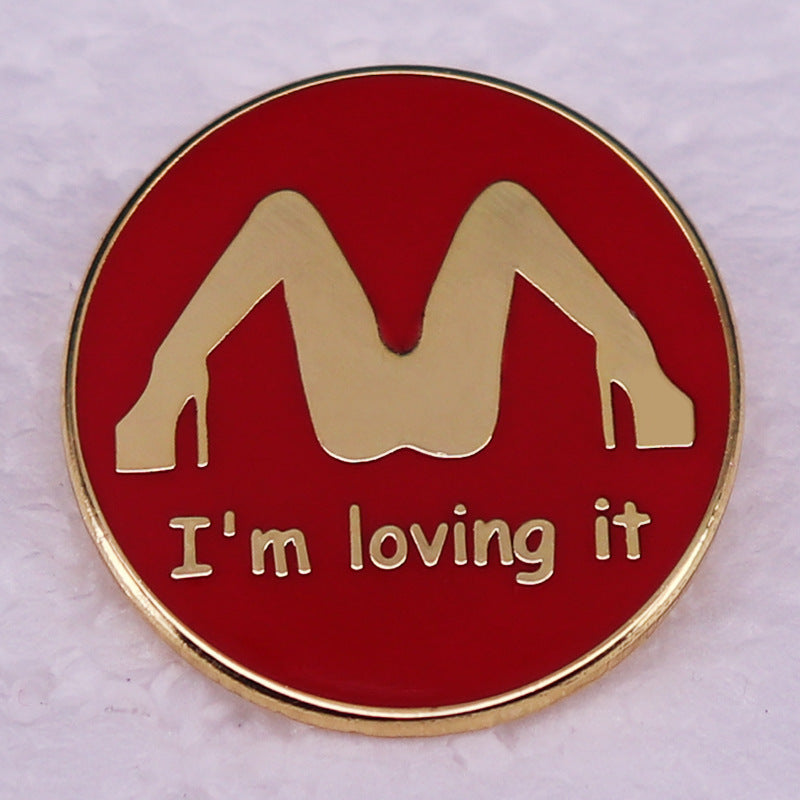 I Love It Funny Prank Brooch