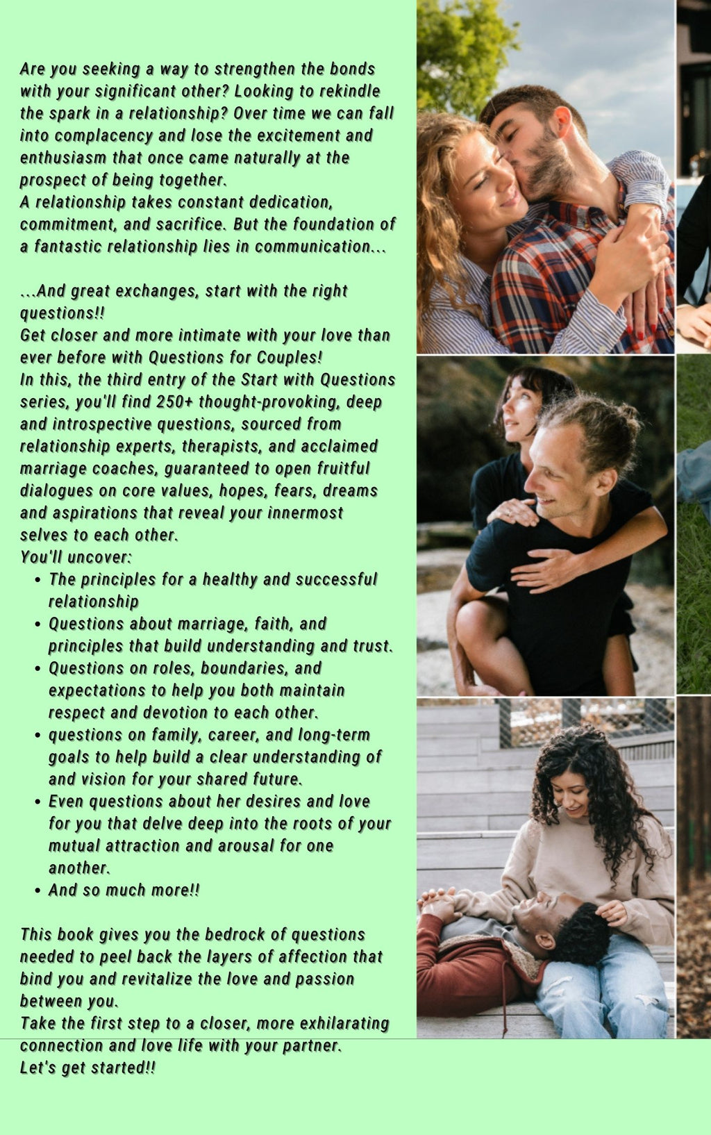 Questions For Couples! - 250+ Questions that help you Forge a Deep and Meaningful Connection and Strengthen The Romantic Bonds With Your Significant Other