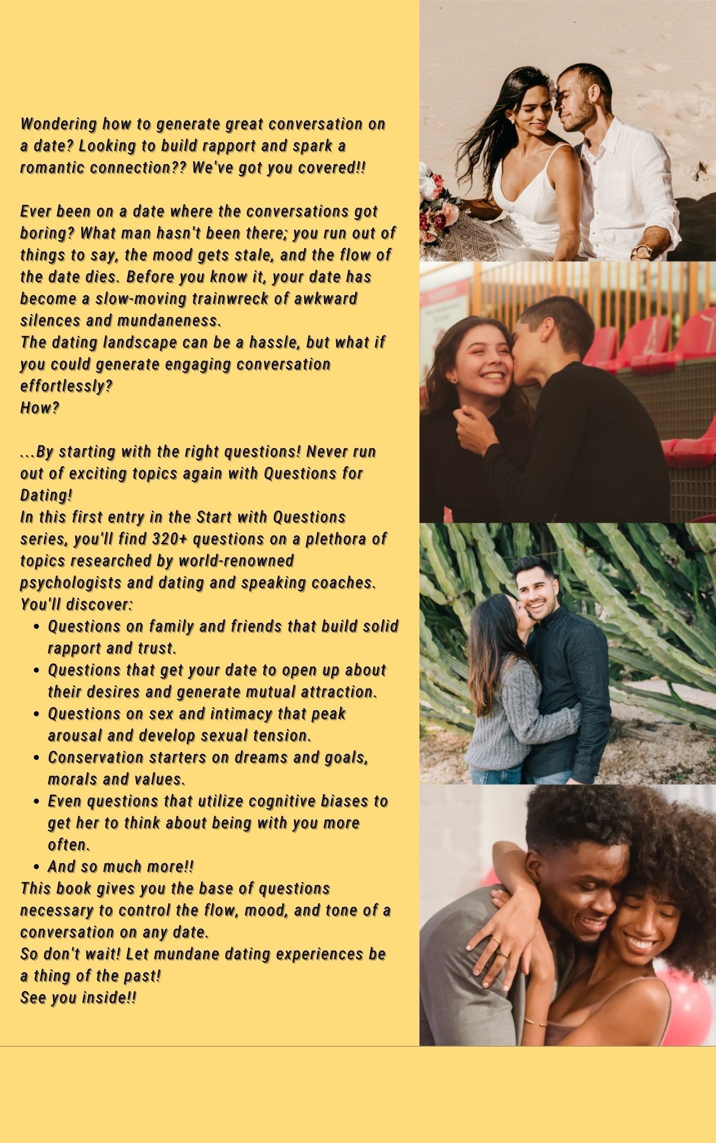 Questions For Dating - 320 Dating Conversation Questions That Unleash the Imagination and Spark Attraction and Arousal In Your Potential Partner
