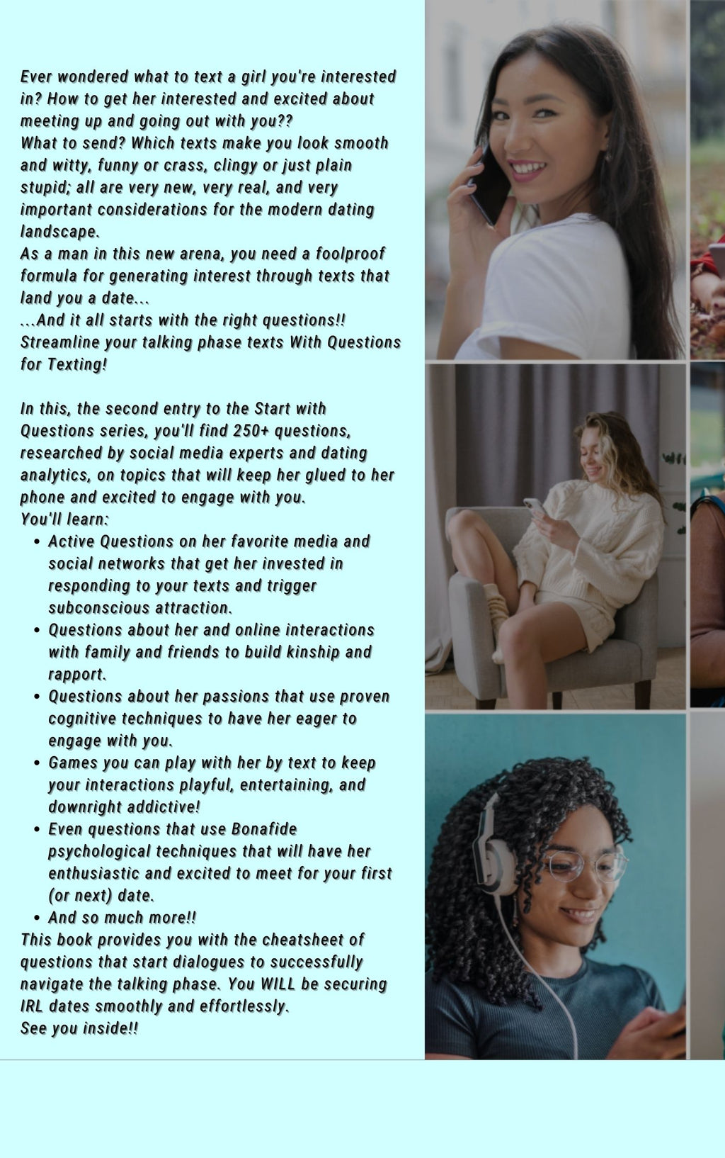 Questions For Texting - 250+ Questions That Generate a Playful and Romantic Connection to get you Through the Texting Phase