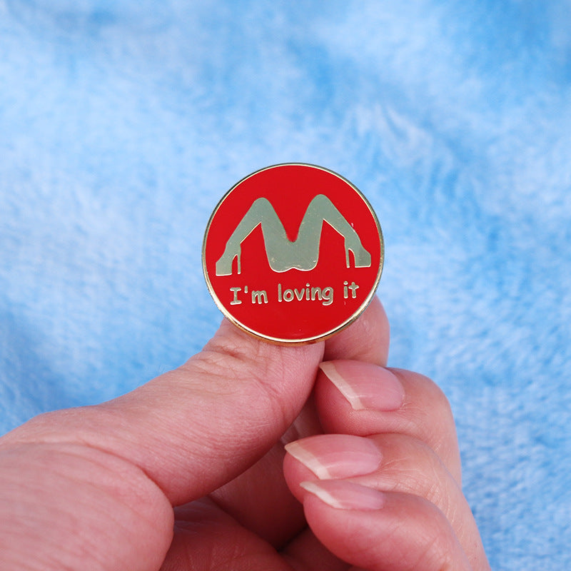 I Love It Funny Prank Brooch